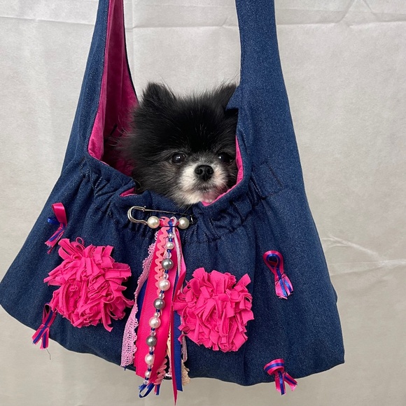DESIGNER "FURBABY" TOTE CARRIER (NWOT) HANDMADE - Picture 9 of 11